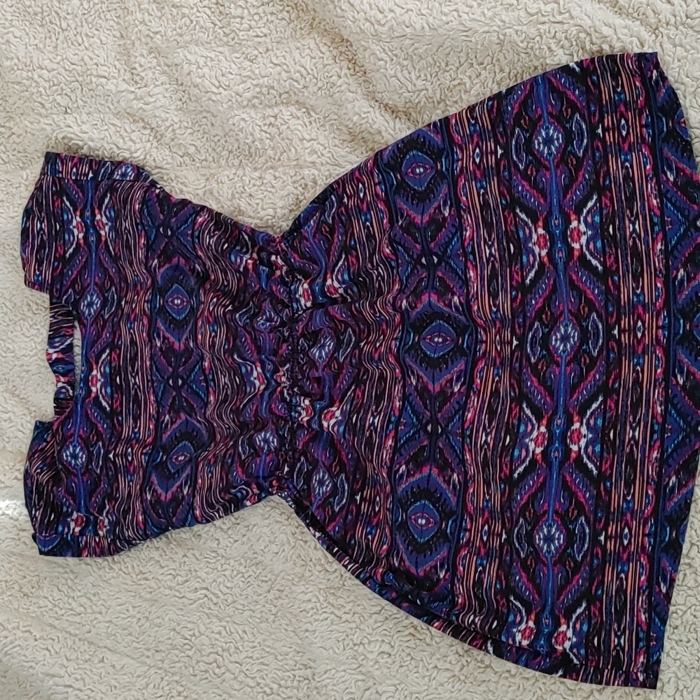Pink Republic, pink, purple, blue dress, xs